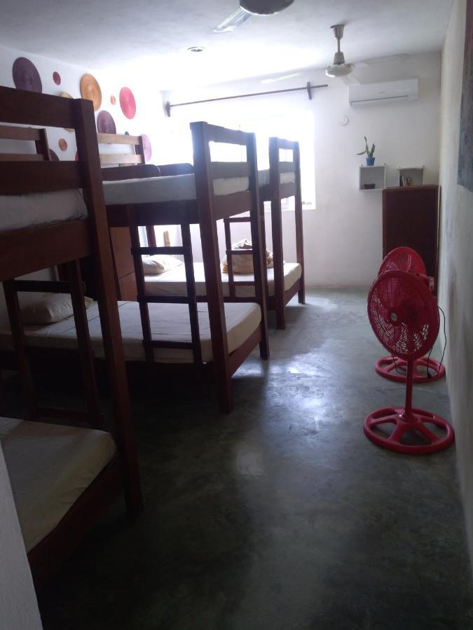 Hostal Jardin Hostel Mahahual Bagian luar foto