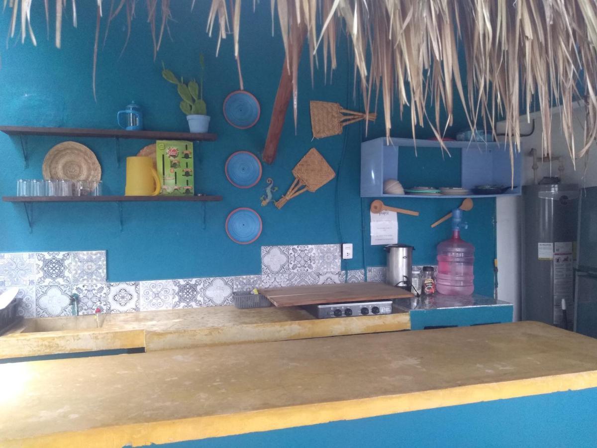 Hostal Jardin Hostel Mahahual Bagian luar foto